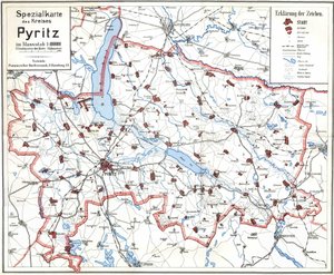 戦前のピリッツとピリッツ地区の地図 作： Wolfgang Langkabel